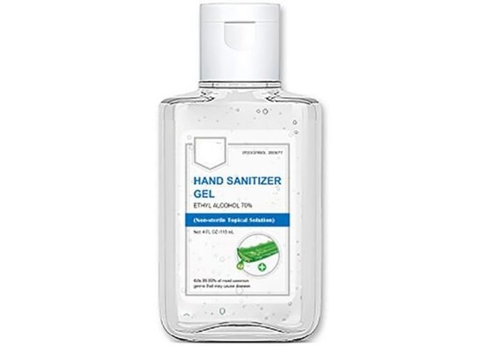 Desinfectante antibacteriano 1 de la mano de la botella del cuadrado del tirón del contenido en alcohol del 70%
